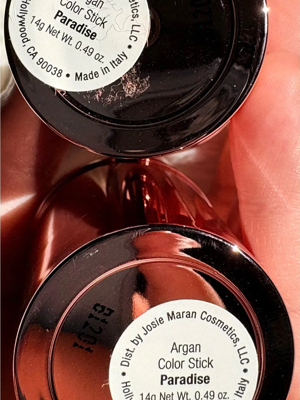 NEW 2 Josie Maran Argan Color Sticks (Paradise) + Milk Makeup Lip & Cheek (Werk)